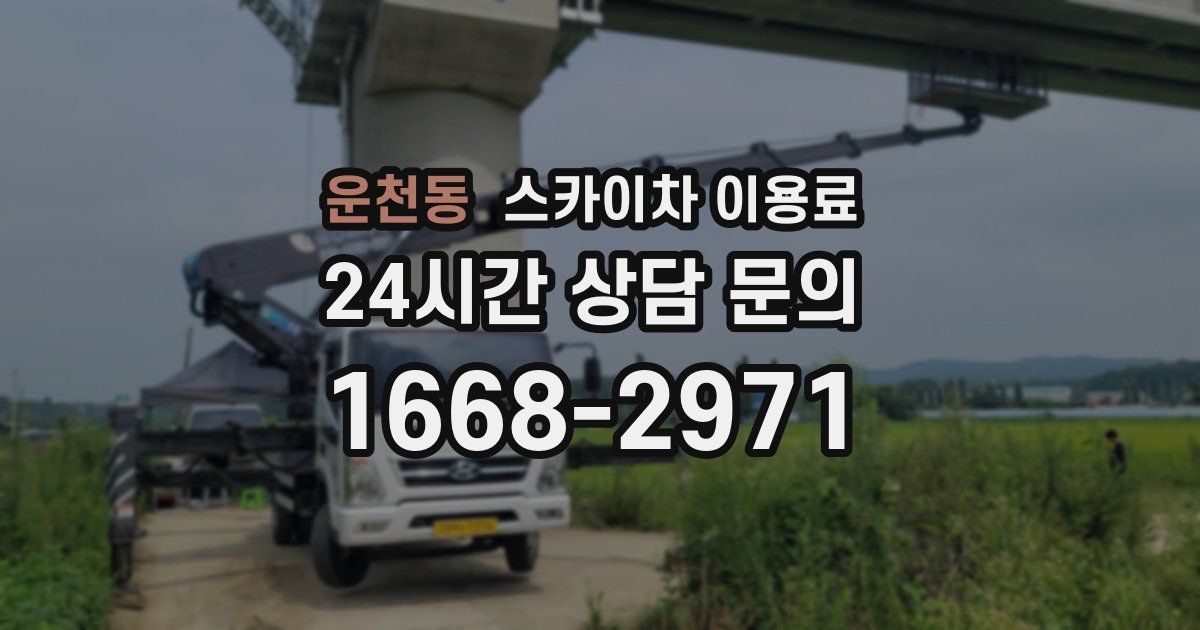 운천동 스카이차 이용료