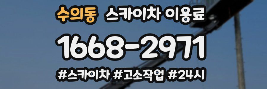 수의동 스카이차 이용료