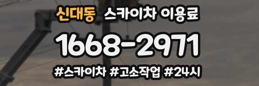 신대동 스카이차 이용료