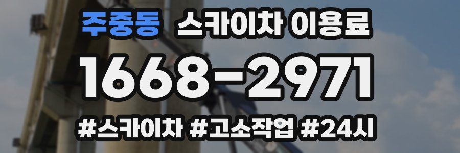 주중동 스카이차 이용료