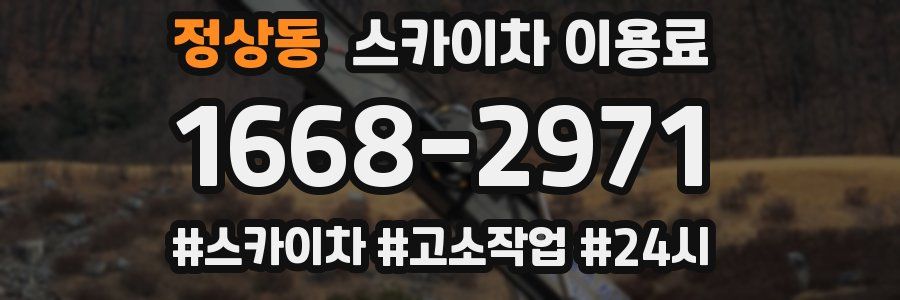 정상동 스카이차 이용료