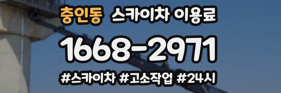 충인동 스카이차 이용료