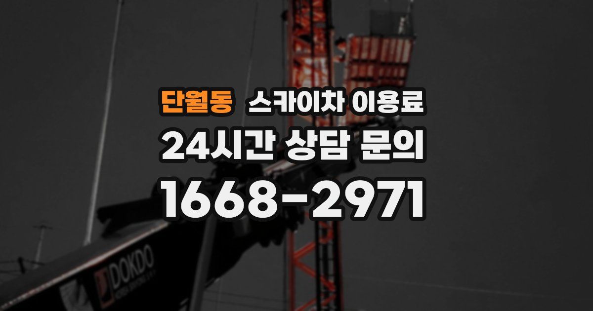 단월동 스카이차 이용료