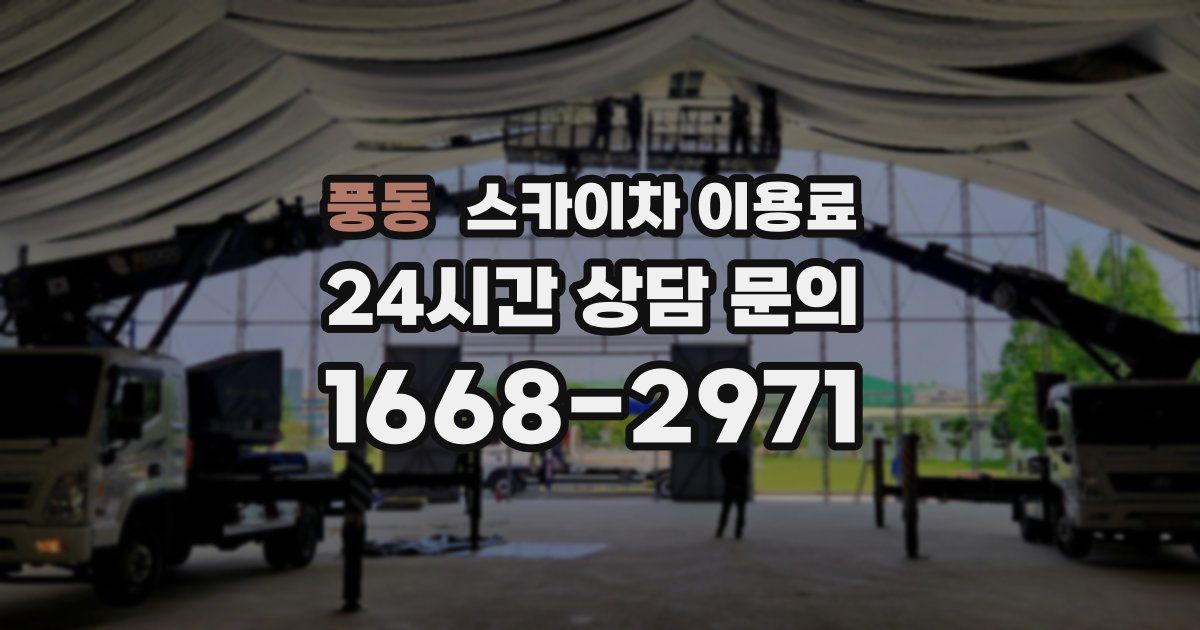 풍동 스카이차 이용료