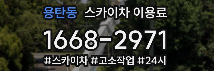 용탄동 스카이차 이용료