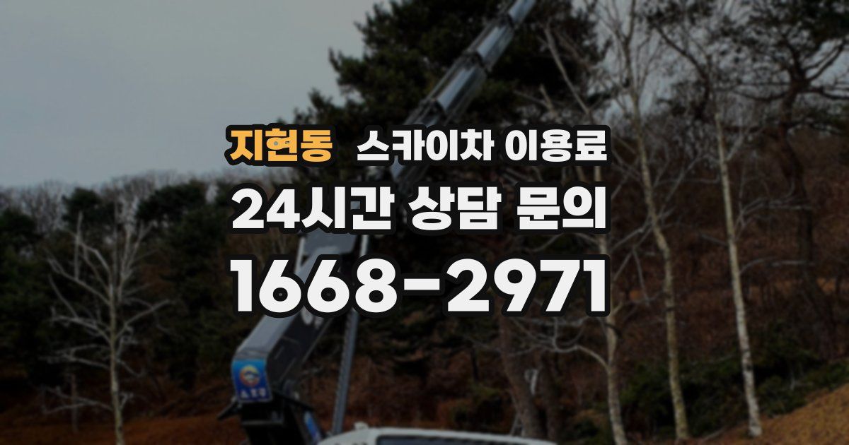 지현동 스카이차 이용료