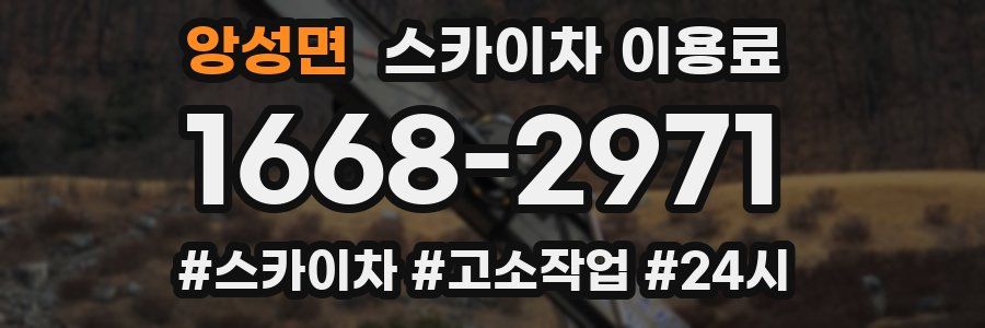 앙성면 스카이차 이용료