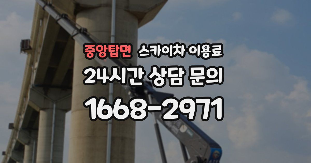 중앙탑면 스카이차 이용료