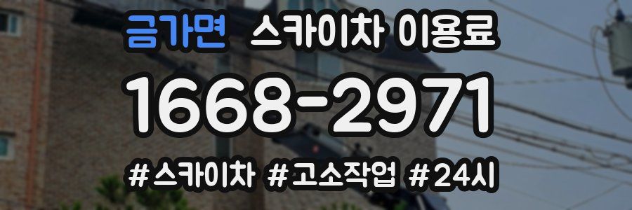 금가면 스카이차 이용료