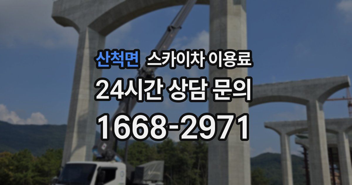 산척면 스카이차 이용료