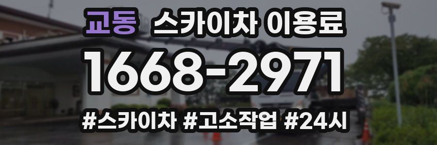 교동 스카이차 이용료