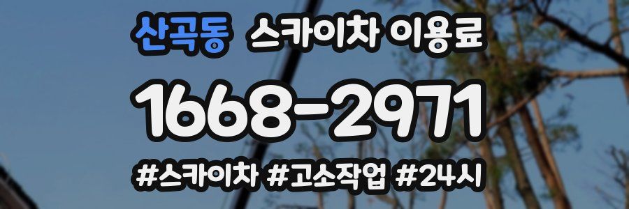 산곡동 스카이차 이용료