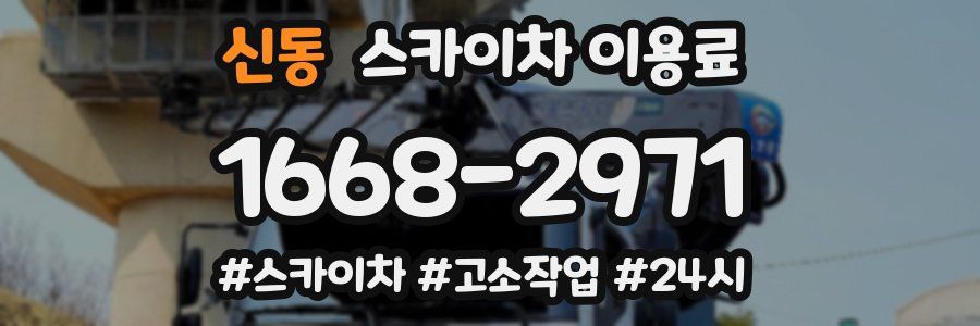 신동 스카이차 이용료