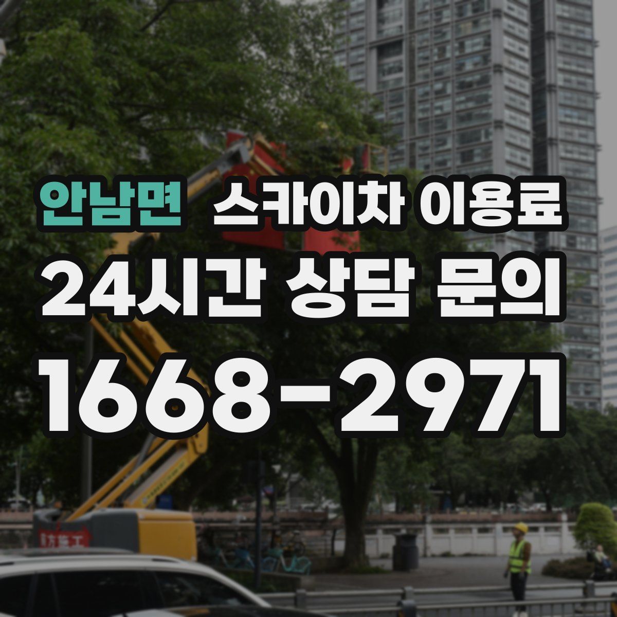 안남면 스카이차 이용료
