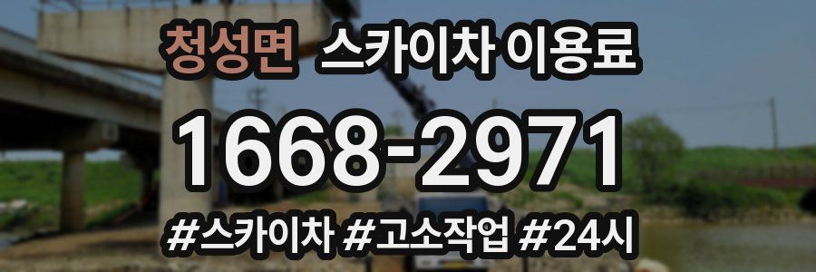 청성면 스카이차 이용료