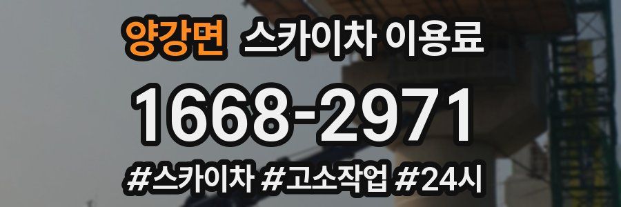 양강면 스카이차 이용료