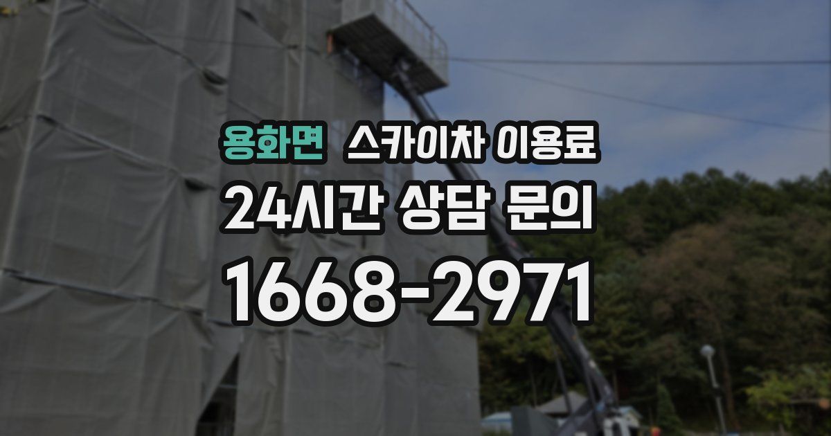 용화면 스카이차 이용료