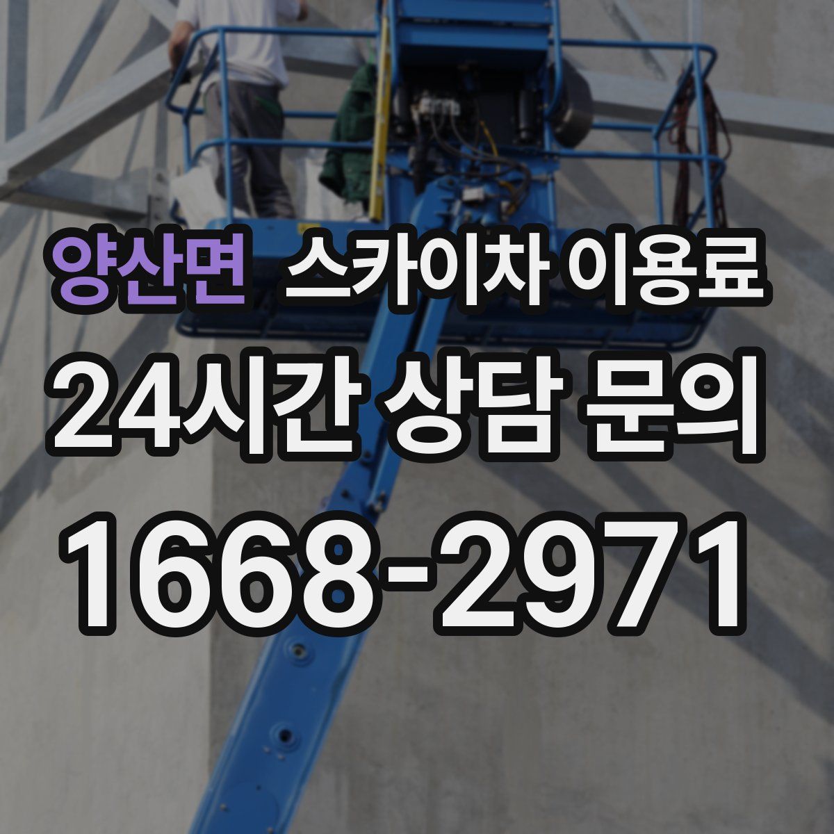 양산면 스카이차 이용료