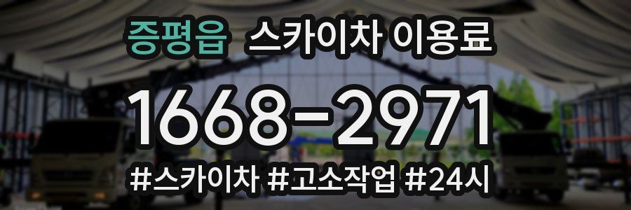 증평읍 스카이차 이용료