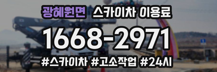 광혜원면 스카이차 이용료