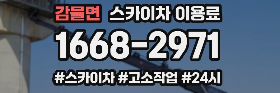 감물면 스카이차 이용료