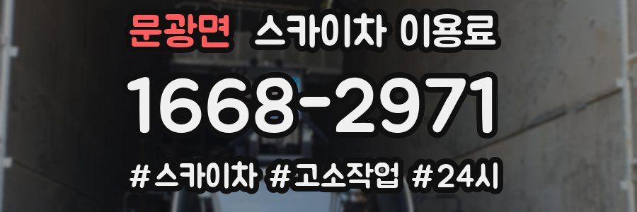 문광면 스카이차 이용료