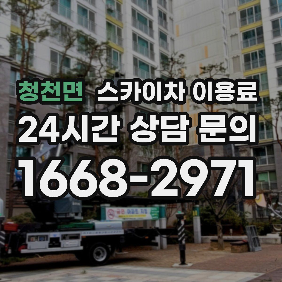 청천면 스카이차 이용료