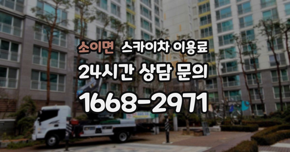 소이면 스카이차 이용료