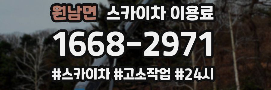 원남면 스카이차 이용료