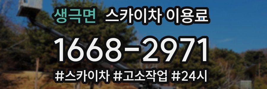 생극면 스카이차 이용료