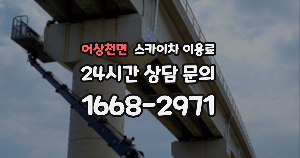 어상천면 스카이차 이용료
