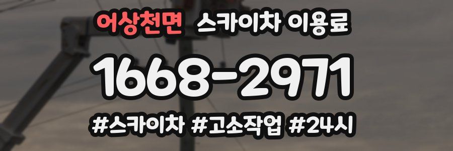 어상천면 스카이차 이용료