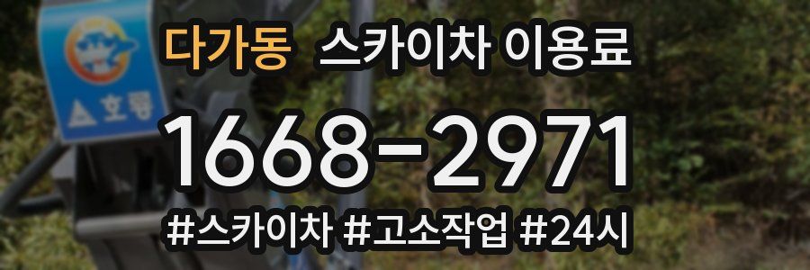 다가동 스카이차 이용료