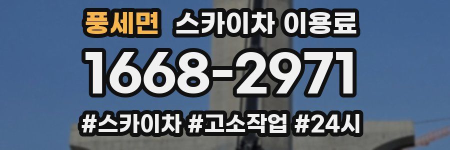 풍세면 스카이차 이용료
