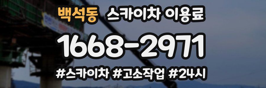 백석동 스카이차 이용료