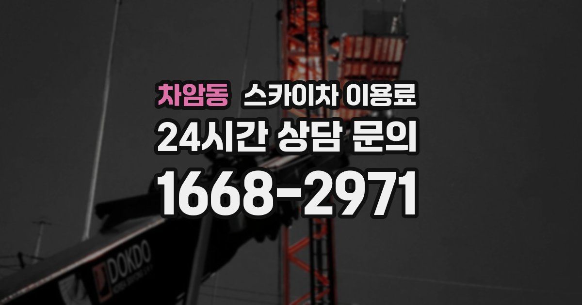 차암동 스카이차 이용료