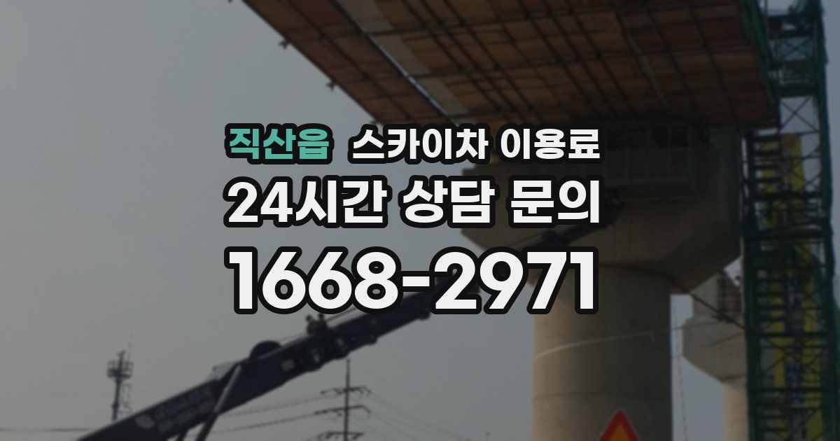 직산읍 스카이차 이용료