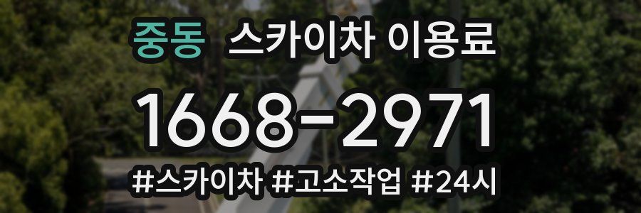 중동 스카이차 이용료