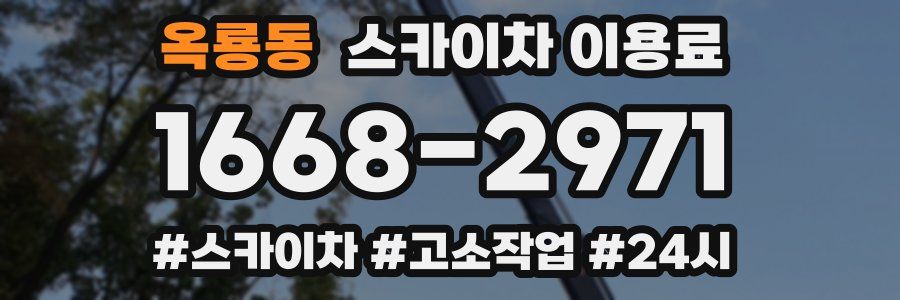 옥룡동 스카이차 이용료