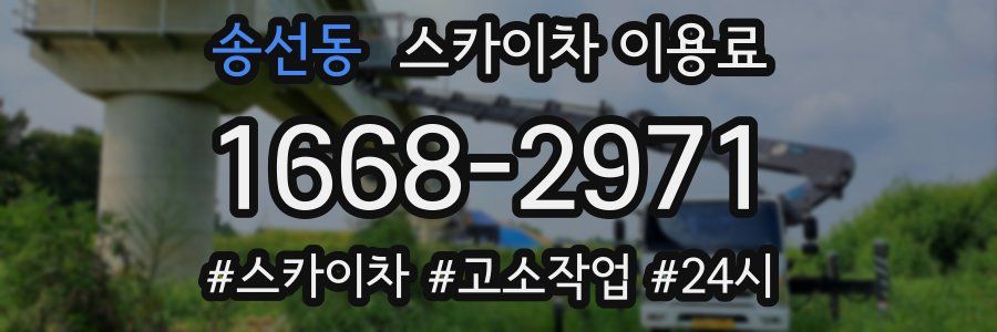 송선동 스카이차 이용료