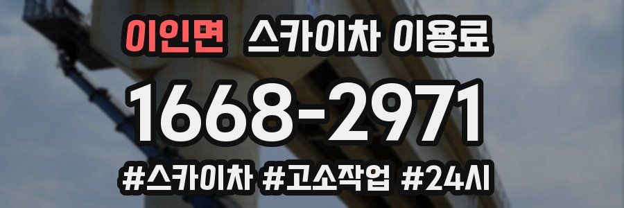 이인면 스카이차 이용료