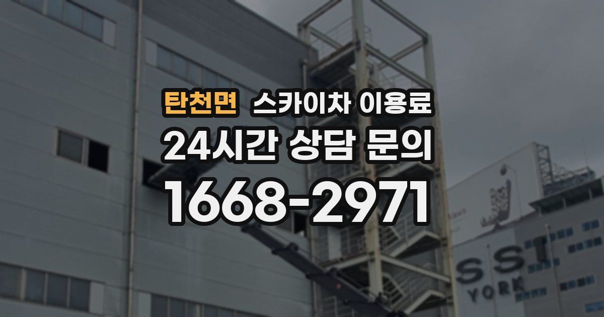 탄천면 스카이차 이용료
