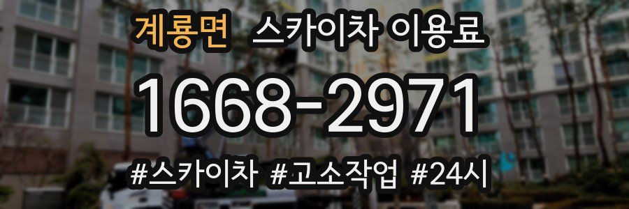 계룡면 스카이차 이용료