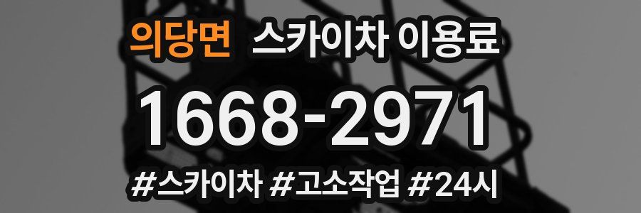 의당면 스카이차 이용료