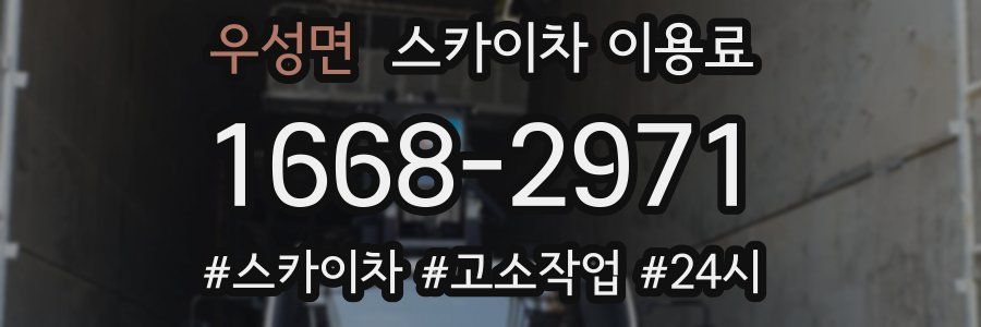 우성면 스카이차 이용료