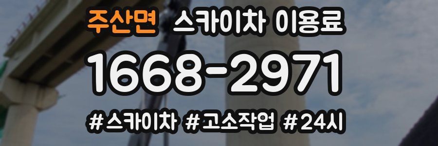 주산면 스카이차 이용료