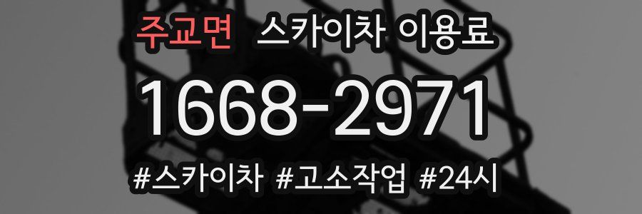 주교면 스카이차 이용료