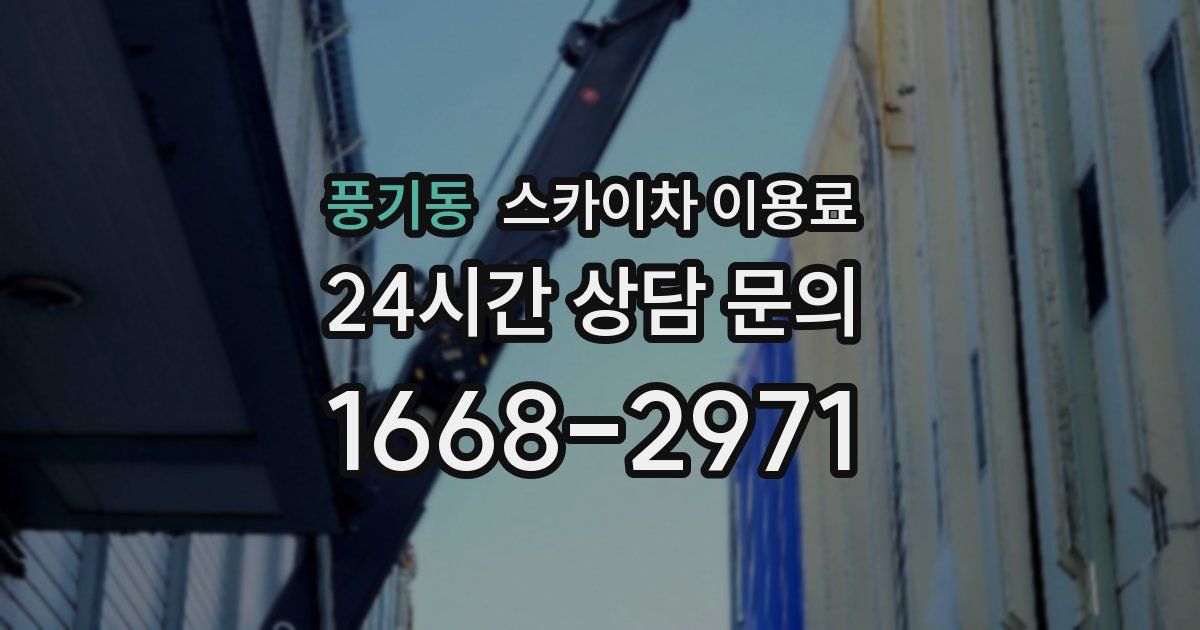 풍기동 스카이차 이용료