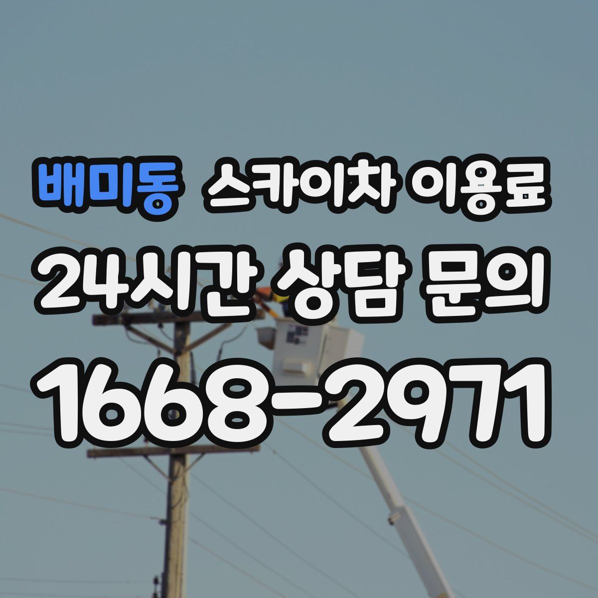배미동 스카이차 이용료