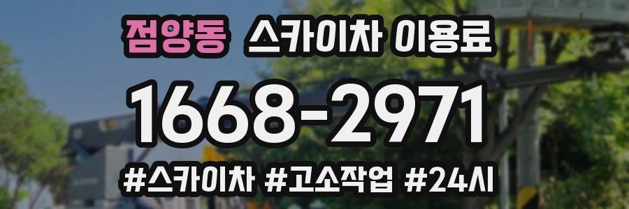 점양동 스카이차 이용료